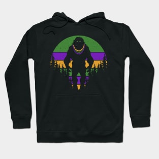 Bigfoot Mardi Gras Hoodie